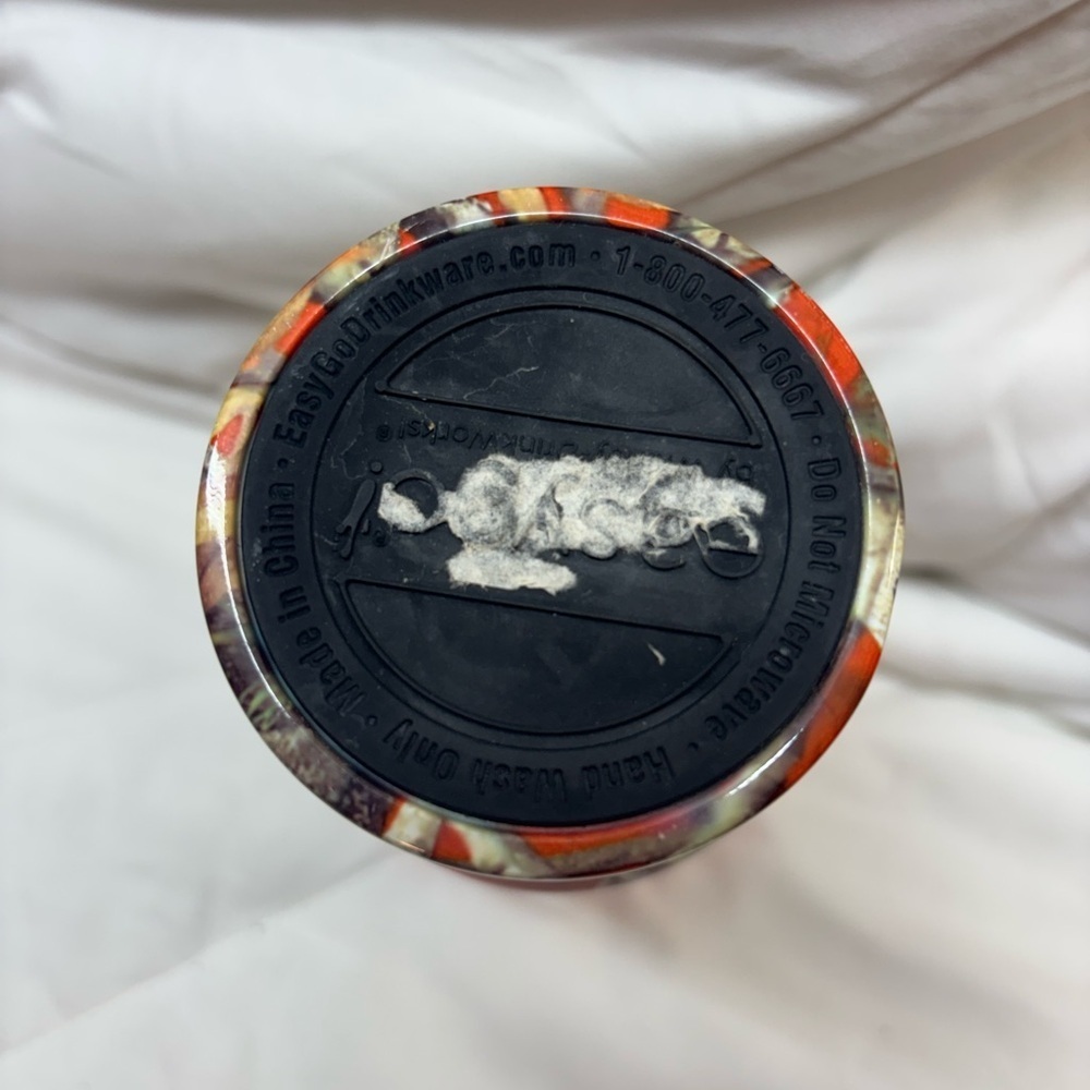 SHEETZ 24 oz ORANGE Camo Caribbean Tumbler WITH LID - Picture 3 of 3